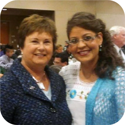 Lucy Escobar with Ana Peterson