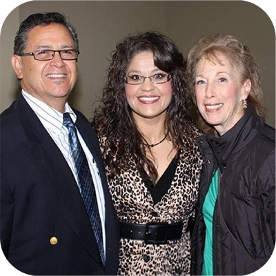 Lucy Escobar at Business Expo with friends