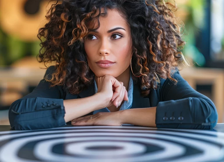 woman thinking about a decision