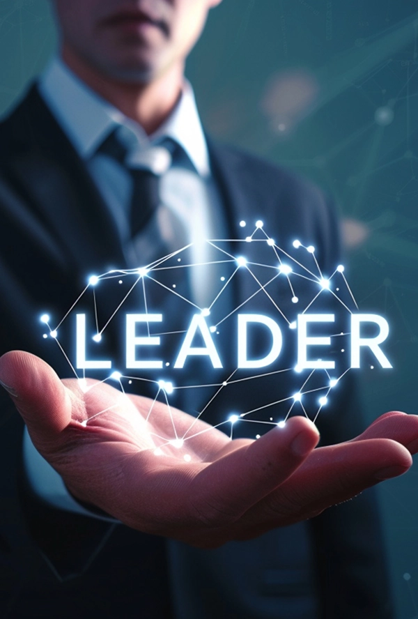 Man with outstretched hand