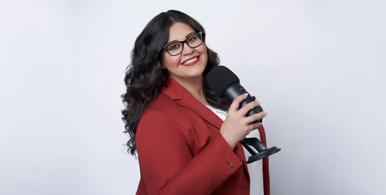 Lucy with Microphone